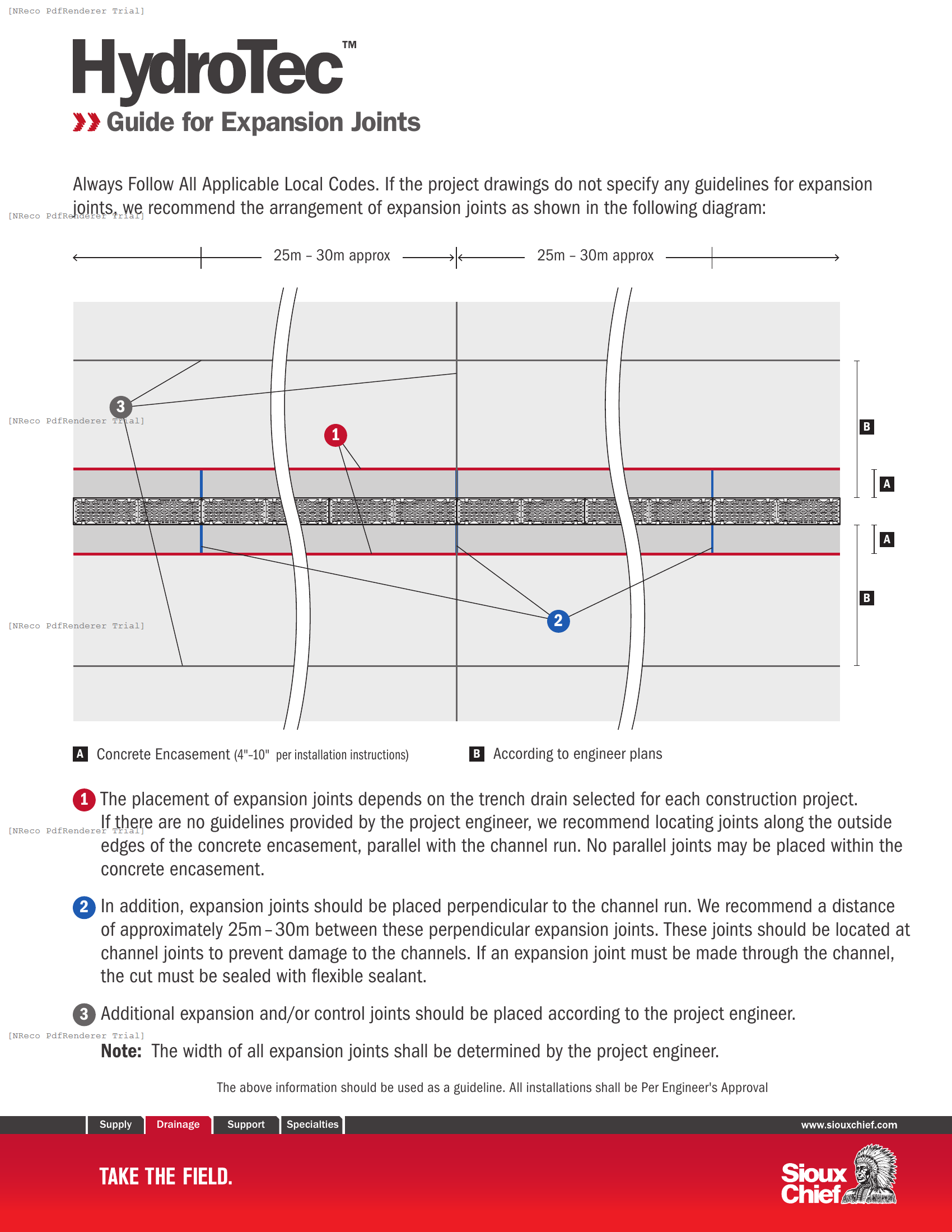 865 SERIES - HYDROTEC - EXPANSION JOINTS - INSTALLATION GUIDE.PDF Technical Document